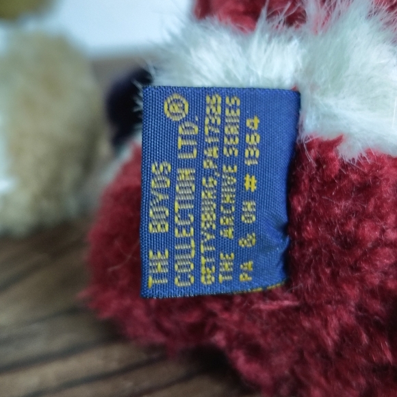 Boyd's Santa Jointed Brown Bears in Red Santa Outfit Green Santa Outfit Hat - Picture 11 of 16